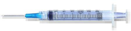 Syringe 3cc with Needle Intramuscular PrecisionG .. .  .  